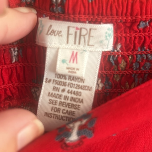 Red Paisley Palazzo Pants - Picture 8 of 8